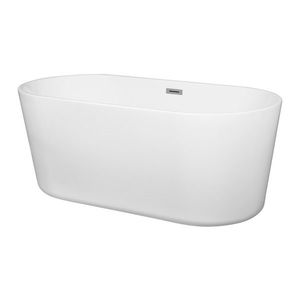 KERRA - Voľne stojaca vaňa Nora 157 cm + zátka + sifón 5907548109859 vyobraziť