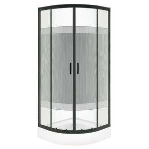 KERRA - Kabína sprchová Xenia Duo ČIERNA 80 (s vaničkou) 5907548114303 vyobraziť