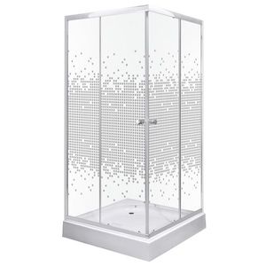 KERRA - Sprchovací kút Biely Pixel SQ 90 (s vaničkou) 5907548118370 vyobraziť