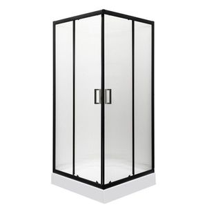 KERRA - Sprchovací kút s vaničkou Soho SQ 90 (čierny) 5907548118813 vyobraziť