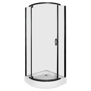 KERRA - Sprchovací kút s vaničkou Splash 80 (čierny) 5907548123510 vyobraziť
