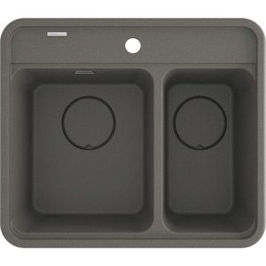 DEANTE DEANTE - Momi antracitovo kovový Granitový drez, 1.5-miska ZKM_T503 vyobraziť
