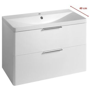 AQUALINE - DENEB umývadlová skrinka 80, 5x55x39, 4cm, biela mat DN284 vyobraziť