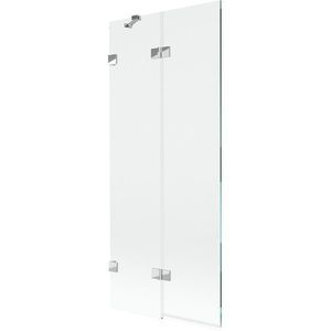 MEXEN/S - Lunar vaňová zástena 2-krídlová ľavá 80 x 150, transparent, chróm 897-080-100-01-00-L vyobraziť