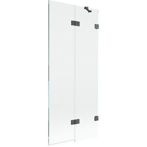 MEXEN/S - Lunar vaňová zástena 2-krídlová pravá 80 x 150, transparent, grafit kartáčovaná 897-080-100-66-00-P vyobraziť