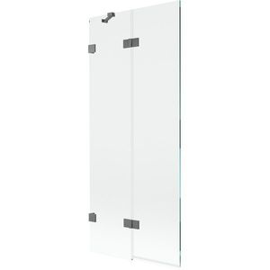 MEXEN/S - Lunar vaňová zástena 2-krídlová ľavá 80 x 150, transparent, grafit metal 897-080-100-95-00-L vyobraziť