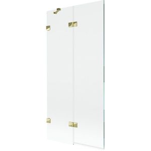 MEXEN/S - Lunar vaňová zástena 2-krídlová ľavá 90 x 150, transparent, zlatá 897-090-100-50-00-L vyobraziť