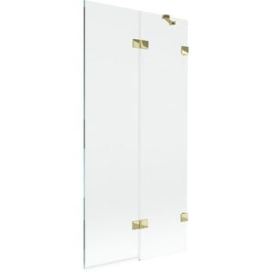 MEXEN/S - Lunar vaňová zástena 2-krídlová pravá 90 x 150, transparent, zlatá 897-090-100-50-00-P vyobraziť
