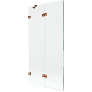 MEXEN/S - Lunar vaňová zástena 2-krídlová ľavá 90 x 150, transparent, ružové zlato 897-090-100-60-00-L vyobraziť