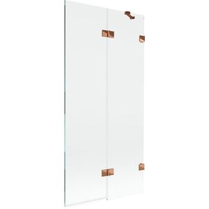 MEXEN/S - Lunar vaňová zástena 2-krídlová pravá 90 x 150, transparent, ružové zlato 897-090-100-60-00-P vyobraziť