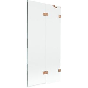 MEXEN/S - Lunar vaňová zástena 2-krídlová pravá 90 x 150, transparent, meď kartáčovaná 897-090-100-65-00-P vyobraziť