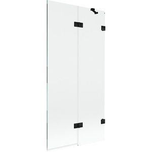MEXEN/S - Lunar vaňová zástena 2-krídlová pravá 90 x 150, transparent, čierna 897-090-100-70-00-P vyobraziť