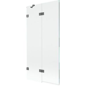 MEXEN/S - Lunar vaňová zástena 2-krídlová ľavá 90 x 150, transparent, grafit metal 897-090-100-95-00-L vyobraziť