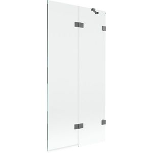 MEXEN/S - Lunar vaňová zástena 2-krídlová pravá 90 x 150, transparent, grafit metal 897-090-100-95-00-P vyobraziť