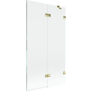 MEXEN/S - Lunar vaňová zástena 2-krídlová pravá 100 x 150, transparent, zlatá 897-100-100-50-00-P vyobraziť