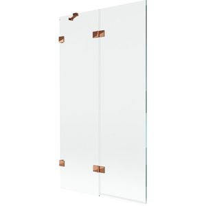 MEXEN/S - Lunar vaňová zástena 2-krídlová ľavá 100 x 150, transparent, ružové zlato 897-100-100-60-00-L vyobraziť