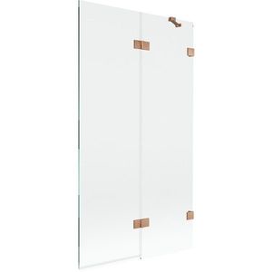 MEXEN/S - Lunar vaňová zástena 2-krídlová pravá 100 x 150, transparent, meď kartáčovaná 897-100-100-65-00-P vyobraziť