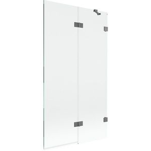 MEXEN/S - Lunar vaňová zástena 2-krídlová pravá 100 x 150, transparent, grafit metal 897-100-100-95-00-P vyobraziť