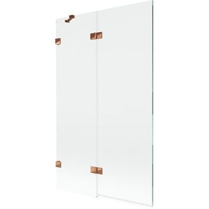 MEXEN/S - Lunar vaňová zástena 2-krídlová ľavá 110 x 150, transparent, ružové zlato 897-110-100-60-00-L vyobraziť