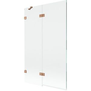 MEXEN/S - Lunar vaňová zástena 2-krídlová ľavá 110 x 150, transparent, meď kartáčovaná 897-110-100-65-00-L vyobraziť