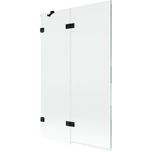 MEXEN/S - Lunar vaňová zástena 2-krídlová ľavá 110 x 150, transparent, čierna 897-110-100-70-00-L vyobraziť
