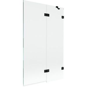 MEXEN/S - Lunar vaňová zástena 2-krídlová pravá 110 x 150, transparent, čierna 897-110-100-70-00-P vyobraziť