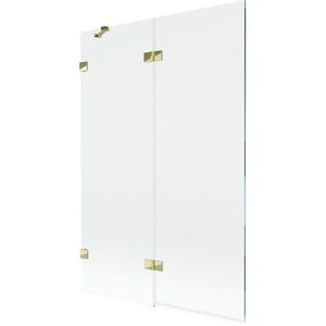 MEXEN/S - Lunar vaňová zástena 2-krídlová ľavá 120 x 150, transparent, zlatá 897-120-100-50-00-L vyobraziť