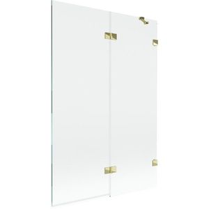 MEXEN/S - Lunar vaňová zástena 2-krídlová pravá 120 x 150, transparent, zlatá 897-120-100-50-00-P vyobraziť