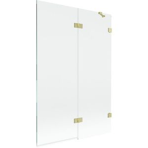 MEXEN/S - Lunar vaňová zástena 2-krídlová pravá 120 x 150, transparent, zlatá kartáčovaná 897-120-100-55-00-P vyobraziť