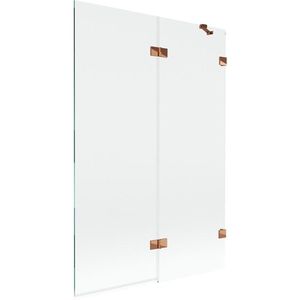 MEXEN/S - Lunar vaňová zástena 2-krídlová pravá 120 x 150, transparent, ružové zlato 897-120-100-60-00-P vyobraziť