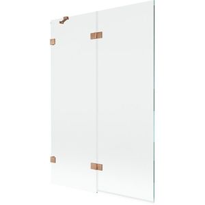 MEXEN/S - Lunar vaňová zástena 2-krídlová ľavá 120 x 150, transparent, meď kartáčovaná 897-120-100-65-00-L vyobraziť