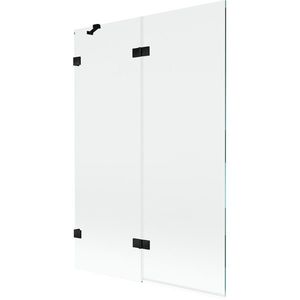 MEXEN/S - Lunar vaňová zástena 2-krídlová ľavá 120 x 150, transparent, čierna 897-120-100-70-00-L vyobraziť