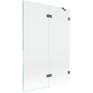 MEXEN/S - Lunar vaňová zástena 2-krídlová pravá 120 x 150, transparent, grafit metal 897-120-100-95-00-P vyobraziť