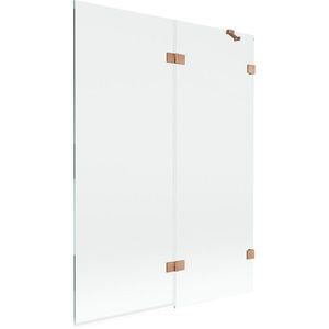 MEXEN/S - Lunar vaňová zástena 2-krídlová pravá 130 x 150, transparent, meď kartáčovaná 897-130-100-65-00-P vyobraziť