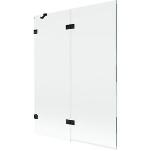 MEXEN/S - Lunar vaňová zástena 2-krídlová ľavá 130 x 150, transparent, čierna 897-130-100-70-00-L vyobraziť
