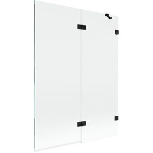 MEXEN/S - Lunar vaňová zástena 2-krídlová pravá 130 x 150, transparent, čierna 897-130-100-70-00-P vyobraziť