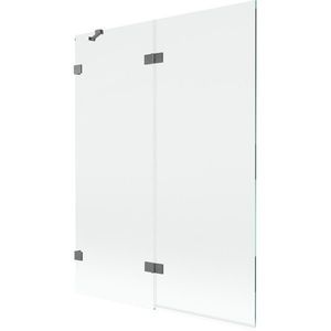 MEXEN/S - Lunar vaňová zástena 2-krídlová ľavá 130 x 150, transparent, grafit metal 897-130-100-95-00-L vyobraziť
