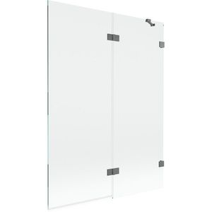 MEXEN/S - Lunar vaňová zástena 2-krídlová pravá 130 x 150, transparent, grafit metal 897-130-100-95-00-P vyobraziť