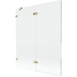 MEXEN/S - Lunar vaňová zástena 2-krídlová ľavá 140 x 150, transparent, zlatá 897-140-100-50-00-L vyobraziť
