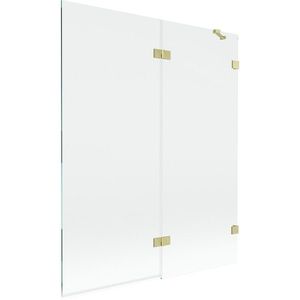 MEXEN/S - Lunar vaňová zástena 2-krídlová pravá 140 x 150, transparent, zlatá kartáčovaná 897-140-100-55-00-P vyobraziť