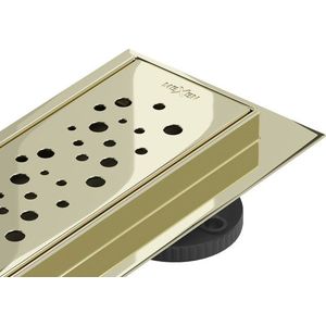 MEXEN/S - Flat 360° M12 podlahový žľab otočný 80, zlatý 1521080-40 vyobraziť