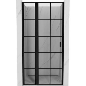 MEXEN/S - Mist L sprchové dvere krídlové ľavé 95, čierna dekor, čierna 8A4L-095-000-70-77-L vyobraziť