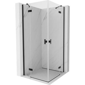 MEXEN/S - Mist H Duo sprchovací kút dvere krídlové 90 x 90, transparent, čierna 8A5-090L-090P-70-00 vyobraziť