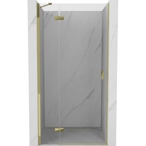MEXEN/S - Mist-H sprchové dvere krídlové ľavé 95, transparent, zlatá 8A5-095-000-50-00-L vyobraziť