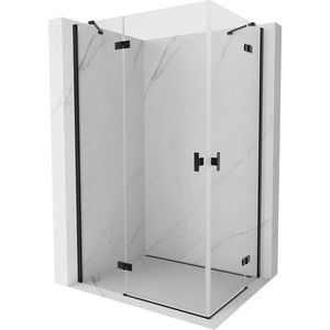 MEXEN/S - Mist H Duo sprchovací kút dvere krídlové 95 x 90, transparent, čierna 8A5-095L-090P-70-00 vyobraziť