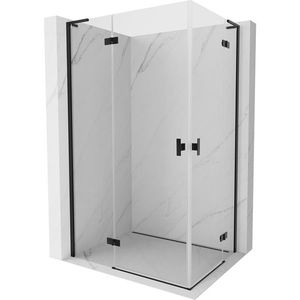 MEXEN/S - Mist-H L Duo sprchovací kút dvere krídlové 95 x 90, transparent, čierna 8A5L-095L-090P-70-00 vyobraziť