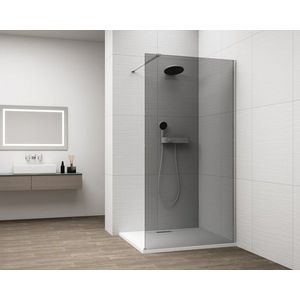 POLYSAN - ESCA CHROME jednodielna sprchová zástena na inštaláciu k stene, dymové sklo, 1200 ES1212-01 vyobraziť