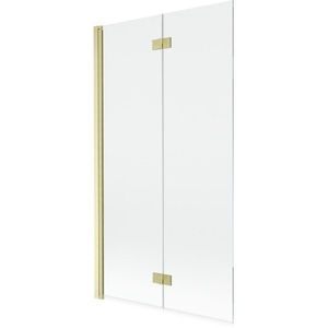 MEXEN - MIST vaňová zástena 100x150 cm 6mm 2-s, zlatá kartáčovaná, číra, ľavá 8A9-100-002-55-00-L vyobraziť