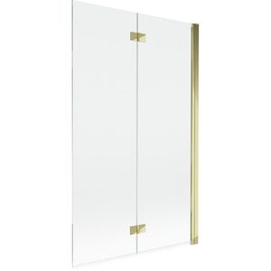 MEXEN - MIST vaňová zástena 110x150 cm 6mm 2-s, zlatá, číra, pravá 8A9-110-002-50-00-P vyobraziť