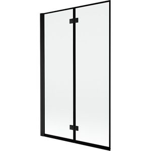 MEXEN - MIST vaňová zástena 110x150 cm 6mm 2-s, čierna, okraj, ľavá 8A9-110-002-70-70-L vyobraziť